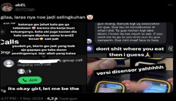 Viral! Selebgram Laras Gartiana Terciduk dari Smartwatch Diduga jadi Selingkuhan Pria Punya Pasangan Viral! Selebgram Laras Gartiana Terciduk dari Smartwatch Diduga jadi Selingkuhan Pria Punya Pasangan