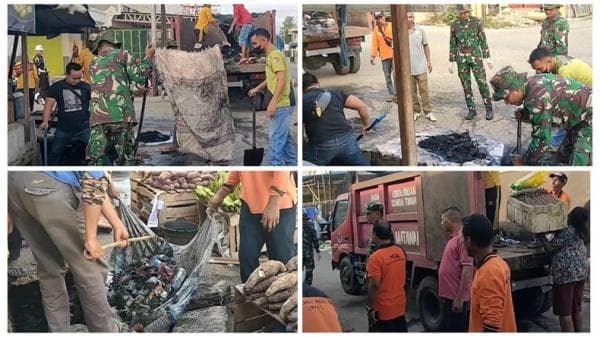 TNI dan Tim Gabungan Serbu Pasar Inpres Matawai, Lorong dan Selokan Ditelusur TNI dan Tim Gabungan Serbu Pasar Inpres Matawai, Lorong dan Selokan Ditelusur