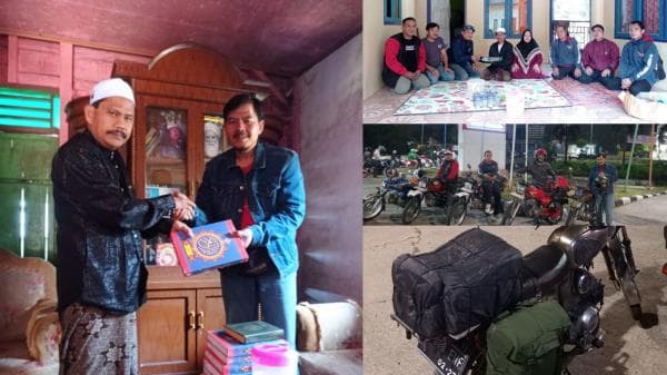 Turing Klub Motor Religius dari Depok, Antarkan Al Quran ke Ponpes Terpencil di Lebak Banten Turing Klub Motor Religius dari Depok, Antarkan Al Quran ke Ponpes Terpencil di Lebak Banten