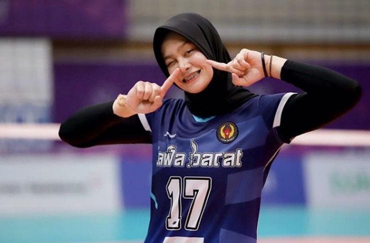 Pevoli Indonesia Wilda Siti Nurfadilah Curi Perhatian Dunia Gegara Pakai Hijab di SEA Games 2023