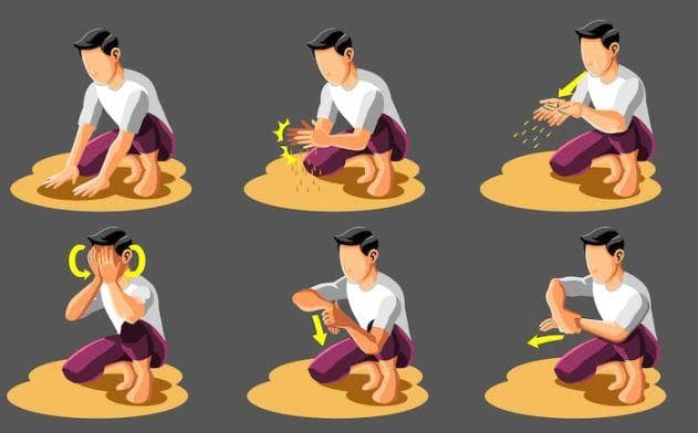 Tata Cara Tayamum Lengkap dengan Syarat, Niat, Tata Cara dan Doa Setelahnya Tata Cara Tayamum Lengkap dengan Syarat, Niat, Tata Cara dan Doa Setelahnya