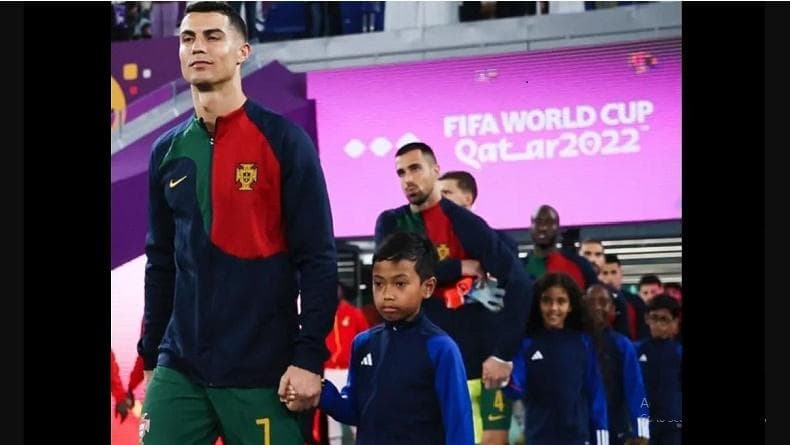 4 Fakta Menarik Ulul Albab El Ibrahim, Player Escort yang Digandeng Ronaldo di Piala Dunia