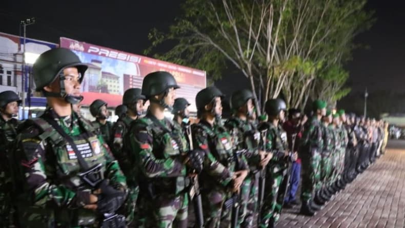 Cegah Bendera Bulan Bintang Berkibar di Aceh Barat, Tim Gabungan TNI/Polri Gelar Patroli