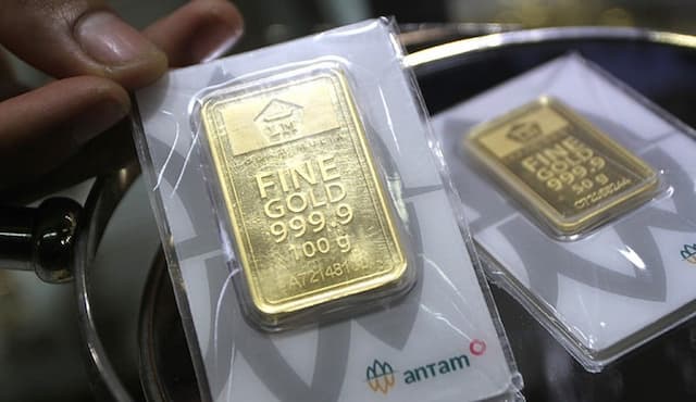 Harga Emas Antam Hari Ini Turun Rp15.000, Termurah Dijual Rp705.000