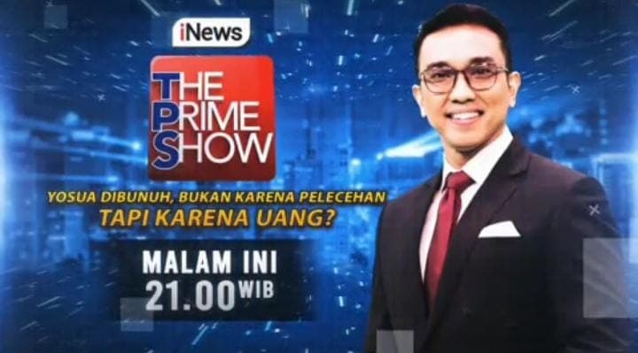 Malam ini! Yosua Dibunuh Karena Uang Bukan Pelecehan? Aiman Witjaksono Siap Kupas Tuntas, Eksklusif di The Prime Show, iNews Malam ini! Yosua Dibunuh Karena Uang Bukan Pelecehan? Aiman Witjaksono Siap Kupas Tuntas, Eksklusif di The Prime Show, iNews