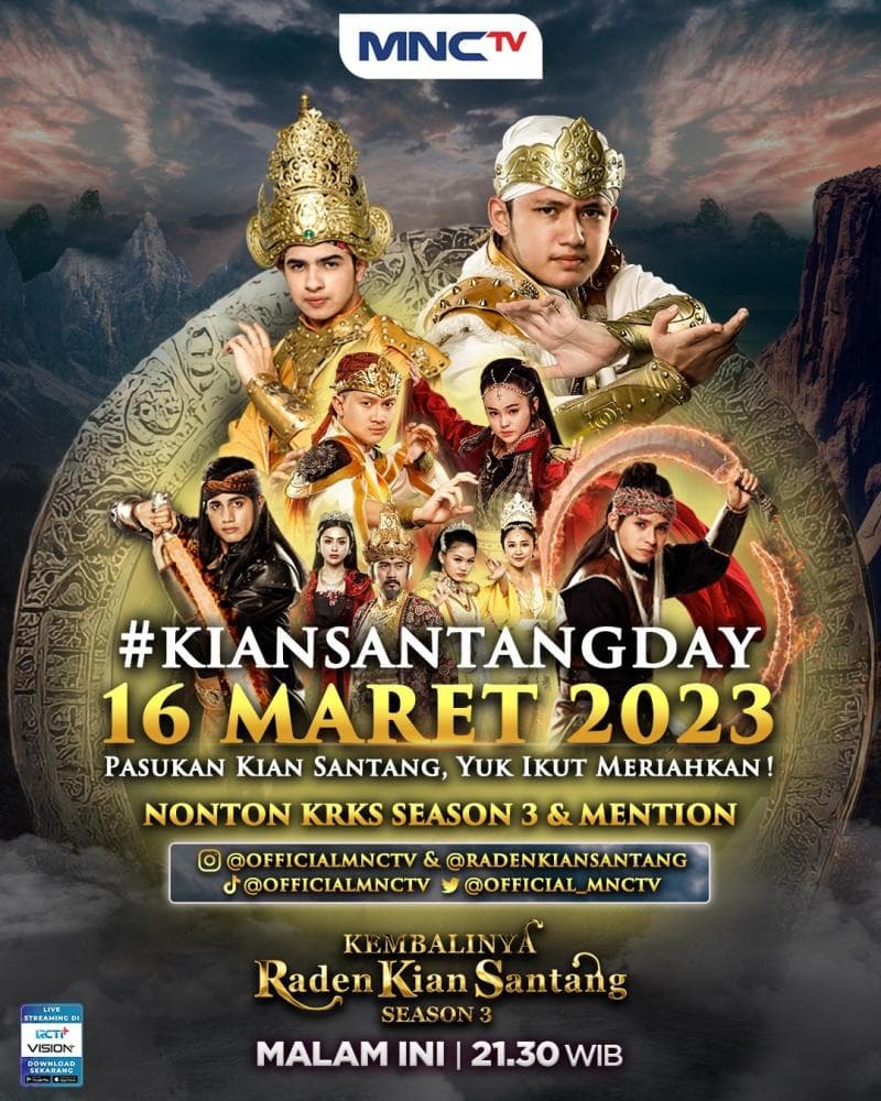 Sinetron Kembalinya Raden Kian Santang Season 3 Bakal Tayang Perdana Malam Ini, Saksikan di MNCTV Sinetron Kembalinya Raden Kian Santang Season 3 Bakal Tayang Perdana Malam Ini, Saksikan di MNCTV