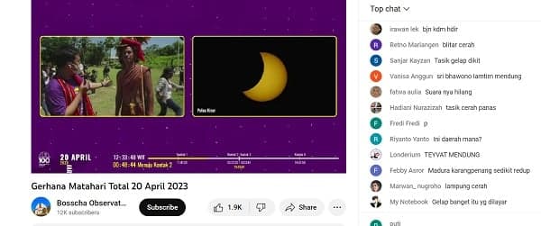 Link Streaming Gerhana Matahari Hari Ini 20 April 2023 dan Cara Melihatnya secara Langsung Link Streaming Gerhana Matahari Hari Ini 20 April 2023 dan Cara Melihatnya secara Langsung