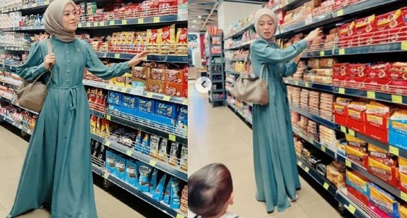 Gaya Lesti Kejora Jajan di Supermarket sambil Tenteng Tas Mewah Seharga Mobil