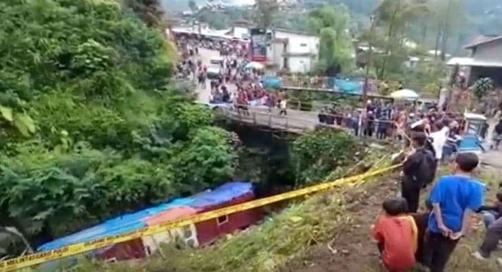 Kecelakaan Bus Masuk Jurang di Guci Tegal, Kapolres Slawi: Kami Fokus Penanganan Korban