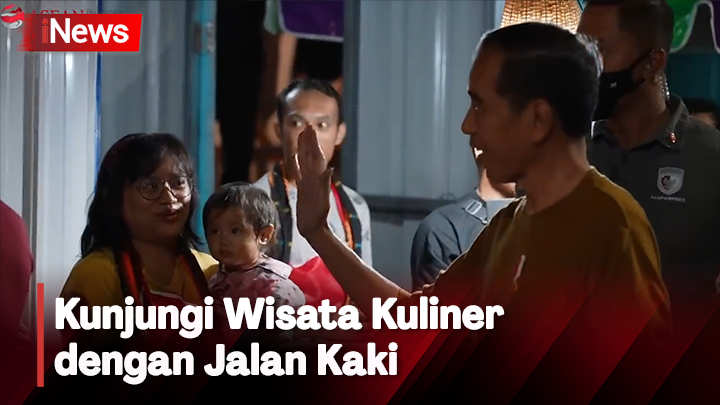 Di Sela Persiapan KTT ke-42 ASEAN 2023, Jokowi Jalan Kaki Kunjungi Wisata Kuliner Labuan Bajo