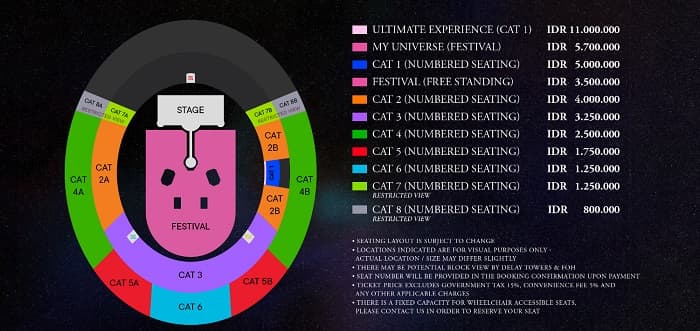 Denah Seatplan Coldplay Jakarta 2023, Harga Tiket dan Cara Belinya Lengkap Denah Seatplan Coldplay Jakarta 2023, Harga Tiket dan Cara Belinya Lengkap
