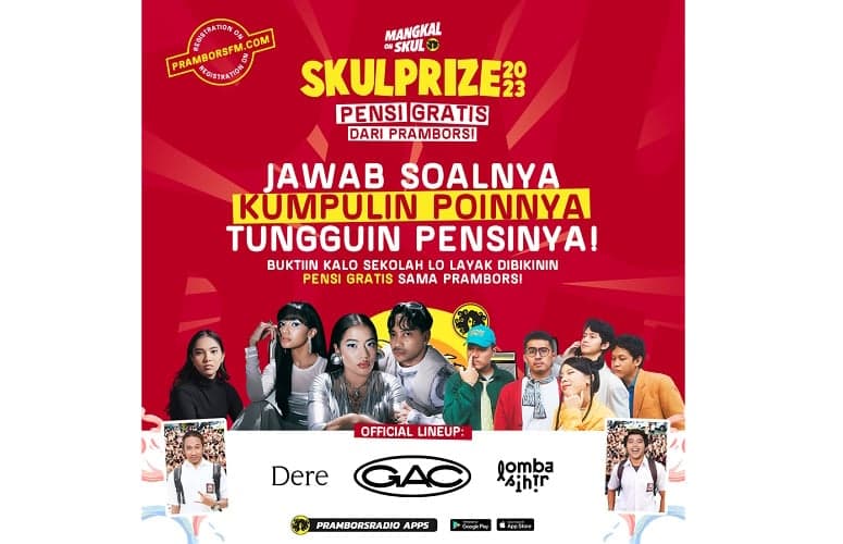 Prambors Kembali Hadirkan Skulprize, Beri Pensi Gratis untuk SMA/Sederajat se-Indonesia Prambors Kembali Hadirkan Skulprize, Beri Pensi Gratis untuk SMA/Sederajat se-Indonesia