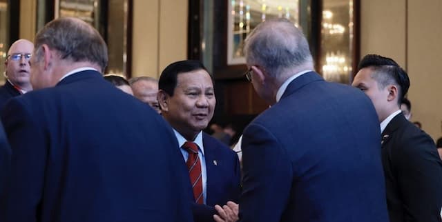 Momen Bincang Akrab Prabowo Subianto dan PM Australia di IISS Shangri-La Singapura
