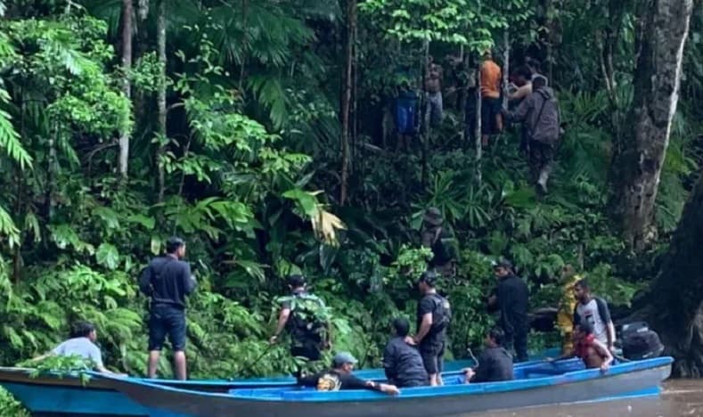 Buru OTK Pemanah Petani di Halmahera Tengah, TNI-Polri Sisir Hutan Buru OTK Pemanah Petani di Halmahera Tengah, TNI-Polri Sisir Hutan