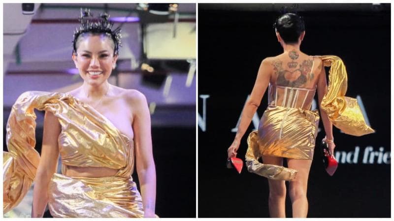 Bikin Heboh, Nikita Mirzani Lepas High Heels saat Jadi Model Runway: Capek Gue Bikin Heboh, Nikita Mirzani Lepas High Heels saat Jadi Model Runway: Capek Gue