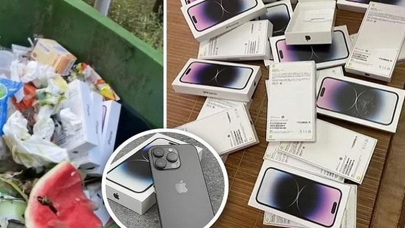 Kakak Adik Syok Temukan 30 iPhone Baru di Tempat Sampah, Ternyata Dibuang Petugas Kebersihan yang Polos Kakak Adik Syok Temukan 30 iPhone Baru di Tempat Sampah, Ternyata Dibuang Petugas Kebersihan yang Polos