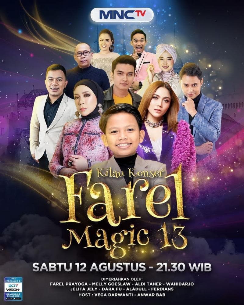 Jangan Lewatkan Konser Kilau Musik Spesial Farel Magic 13, Saksikan di MNCTV! Jangan Lewatkan Konser Kilau Musik Spesial Farel Magic 13, Saksikan di MNCTV!