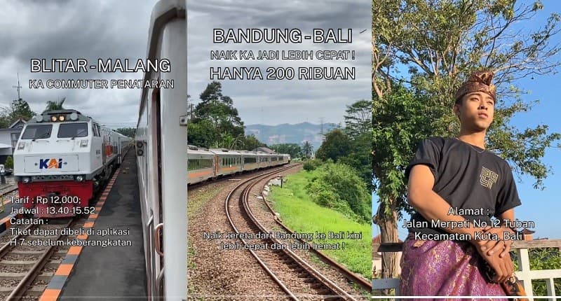 Tips Liburan Murah ke Bali Naik Kereta Api Cuma Rp200.000-an, Intip Caranya! Tips Liburan Murah ke Bali Naik Kereta Api Cuma Rp200.000-an, Intip Caranya!