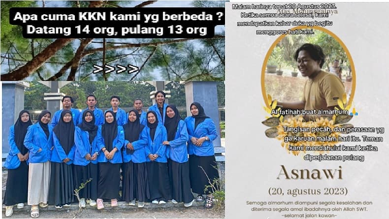 Viral Momen Haru Teman KKN Meninggal gegara Sakit, Datang 14 Orang Pulang Tinggal Ber-13 Viral Momen Haru Teman KKN Meninggal gegara Sakit, Datang 14 Orang Pulang Tinggal Ber-13