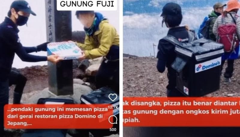 Viral Pendaki Pesan Pizza di Puncak Gunung, Makanan Diantar Ongkos Kirim Tembus Rp4,3 Juta Viral Pendaki Pesan Pizza di Puncak Gunung, Makanan Diantar Ongkos Kirim Tembus Rp4,3 Juta