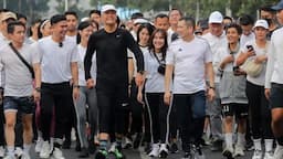 Olahraga Bareng Hary Tanoesoedibjo, Ganjar Pranowo Berikan Pesan Khusus untuk Pemuda