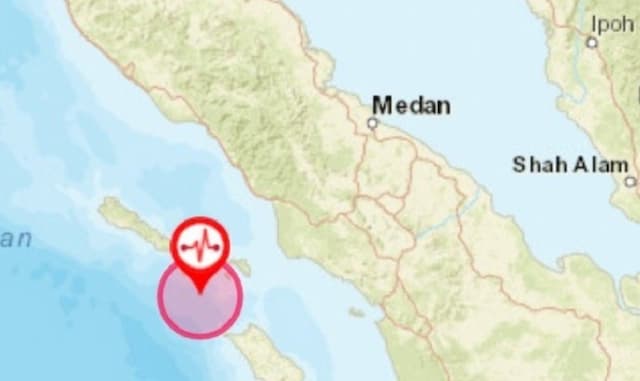 Gempa Terkini M 5,1 Guncang Nias Utara Terasa hingga Skala IV MMI di Aceh