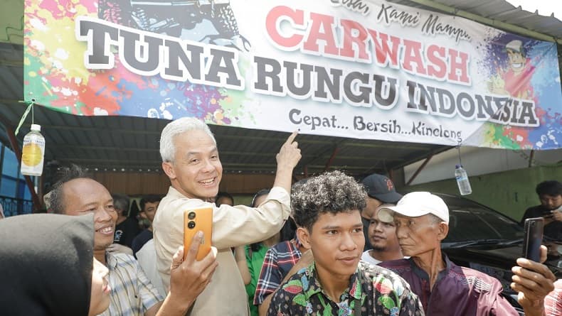Mobilnya Dicuci di Carwash Tuna Rungu Indonesia, Ganjar: Datang Saja ke Sini. Dijamin Puas Mobilnya Dicuci di Carwash Tuna Rungu Indonesia, Ganjar: Datang Saja ke Sini. Dijamin Puas