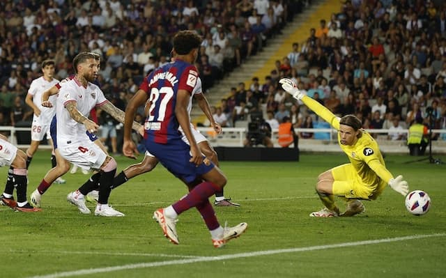 Hasil Liga Spanyol 2023/2024: Sergio Ramos Bikin Gol Bunuh Diri, Barcelona Menang Tipis