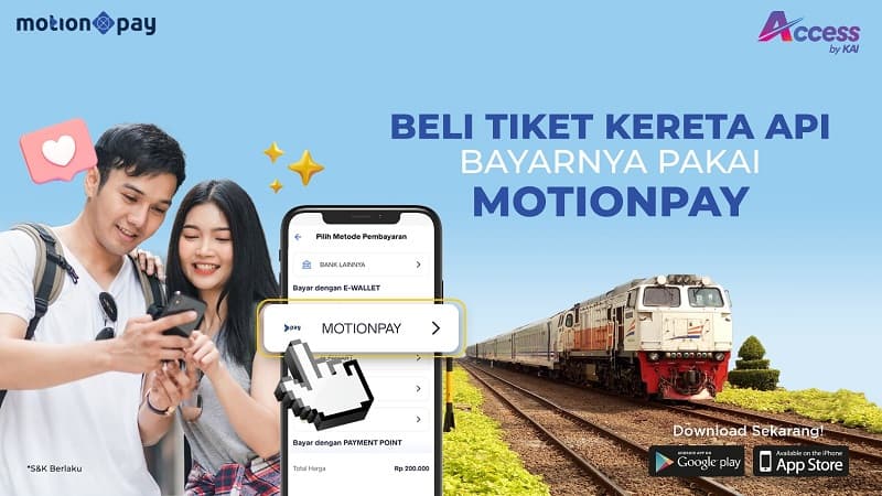 Semakin Praktis Bayar Tiket Kereta, MotionPay Kini Tersedia di Aplikasi KAI Access! Semakin Praktis Bayar Tiket Kereta, MotionPay Kini Tersedia di Aplikasi KAI Access!