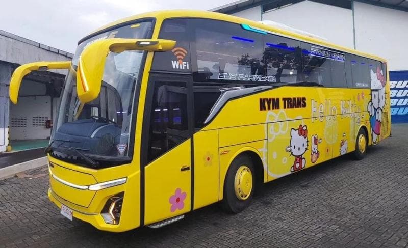PO KYM Rilis Bus Baru, Hello Kitty Makin Keren Ditempel di Bodi Jetbus 5 PO KYM Rilis Bus Baru, Hello Kitty Makin Keren Ditempel di Bodi Jetbus 5