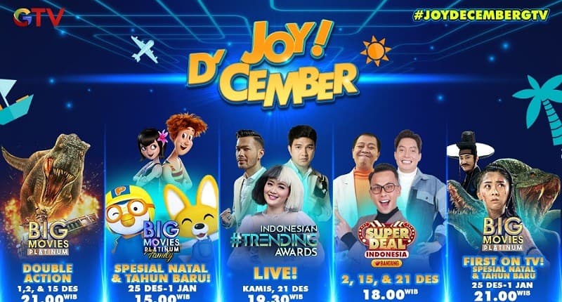 Akhir Tahun Super Meriah Bareng Program-Program Unggulan GTV di Joy D’cember! Akhir Tahun Super Meriah Bareng Program-Program Unggulan GTV di Joy D’cember!