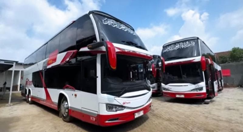 PO MTrans Rilis 2 Bus Double Decker, Penumpang Bakal Dilayani Pramugari Cantik PO MTrans Rilis 2 Bus Double Decker, Penumpang Bakal Dilayani Pramugari Cantik