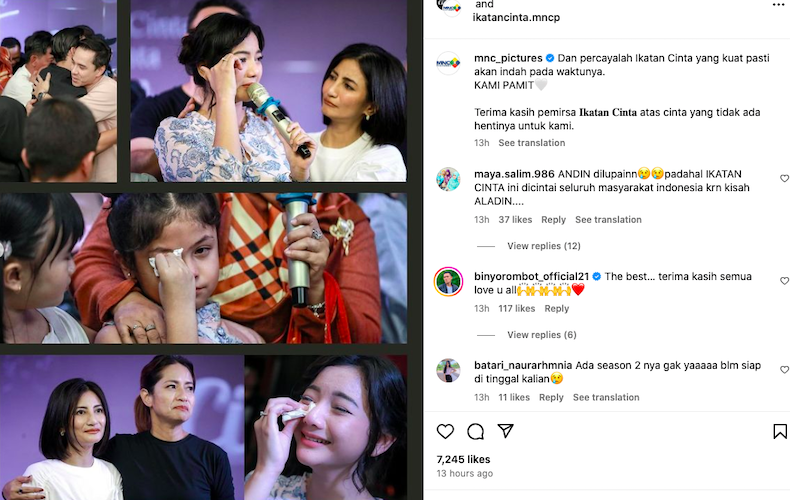 Ikatan Cinta Tamat, Begini Respons Netizen yang Ingin Aldebaran dan Andien Bersama Ikatan Cinta Tamat, Begini Respons Netizen yang Ingin Aldebaran dan Andien Bersama