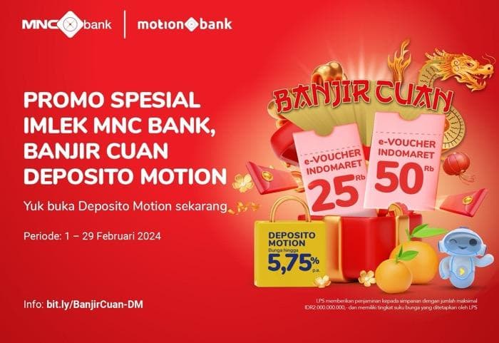 Cek Promo Spesial Imlek MNC Bank, Banjir Cuan Deposito Motion Nih!