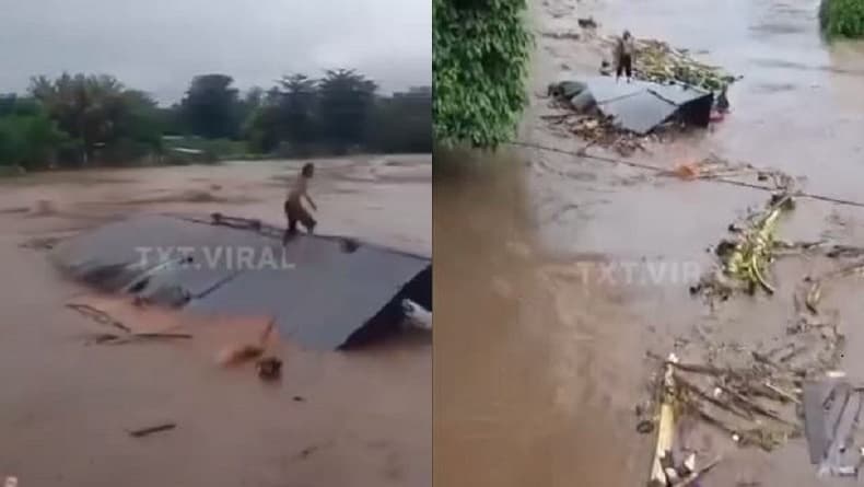 Viral Pria Ini Hanyut Bersama Rumahnya saat Banjir Bandang di Sumbawa NTB Viral Pria Ini Hanyut Bersama Rumahnya saat Banjir Bandang di Sumbawa NTB
