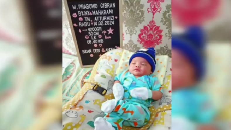 Lahir saat Pemilu, Bayi Ini Diberi Nama Muhammad Prabowo Gibran Lahir saat Pemilu, Bayi Ini Diberi Nama Muhammad Prabowo Gibran