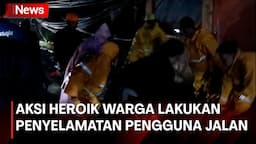  Aksi Heroik Warga Halau Kendaraan saat Pohon Besar Tumbang di Lembang 
