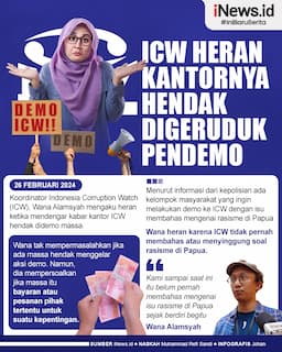 Infografis ICW Heran Kantornya Hendak Digeruduk Pendemo