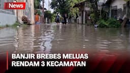 Banjir Meluas Rendam 3 Kecamatan di Brebes, BPBD Fokus Evakuasi dan Bangun Dapur Umum