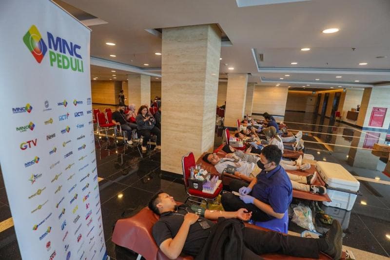 Rutin Dilakukan, Karyawan Antusias Ikut Donor Darah di MNC Peduli