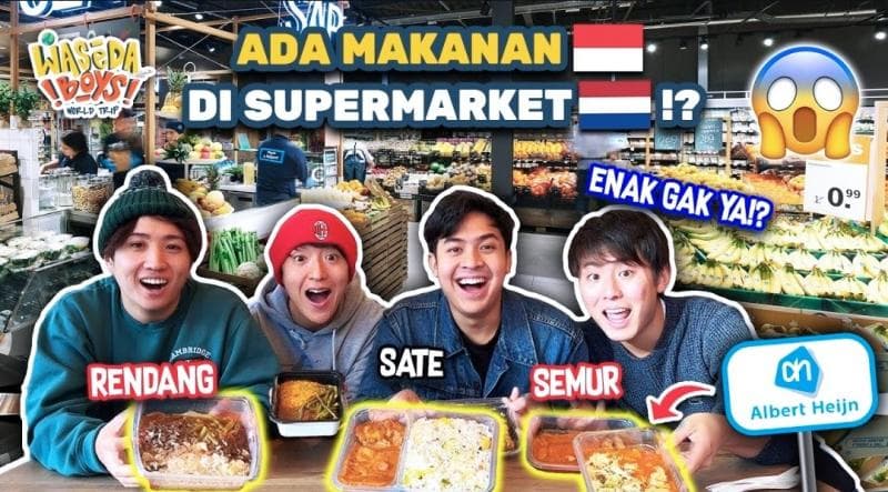 Penasaran Rasa Makanan Indonesia di Supermarket Belanda? Waseda Boys Review Jujur