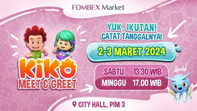 Meet & Greet Bersama Kiko Turut Meriahkan Event FOMBEX Market 2024