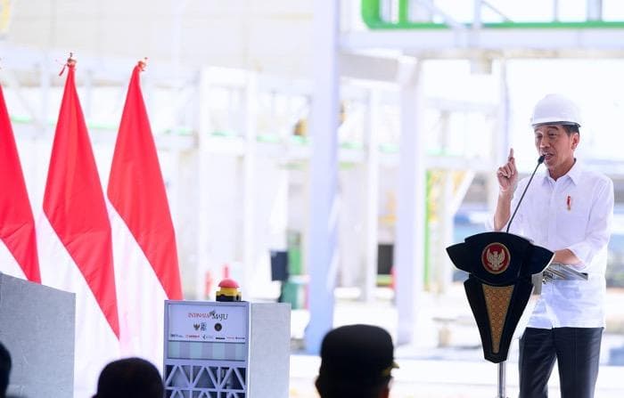 Jokowi Resmikan Pabrik Amonium Nitrat di Bontang Senilai Rp1,2 Triliun