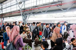 KAI Daop 1 Jakarta Catat 312.774 Tiket Kereta Lebaran Sudah Terjual