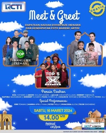 Pemain Sinetron RCTI Tukang Ojek Preman dan Doa di Langit Malam Siap Ramaikan Meet and Greet di Bandung