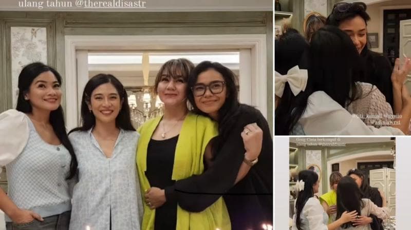Geng Cinta AADC Reuni di Ulang Tahun Dian Sastrowardoyo, Titi Kamal Nangis Terharu Geng Cinta AADC Reuni di Ulang Tahun Dian Sastrowardoyo, Titi Kamal Nangis Terharu