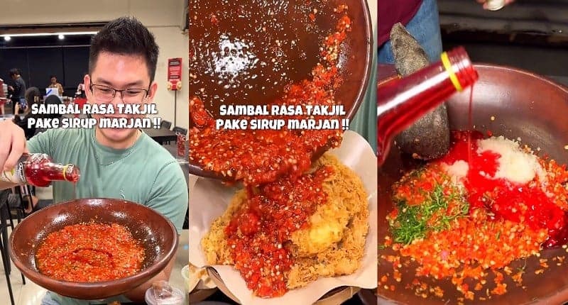 Viral Makan Iga dan Ayam Goreng Pakai Sambal Dicampur Sirup, Netizen: Sekte Baru yang Agak Lain!