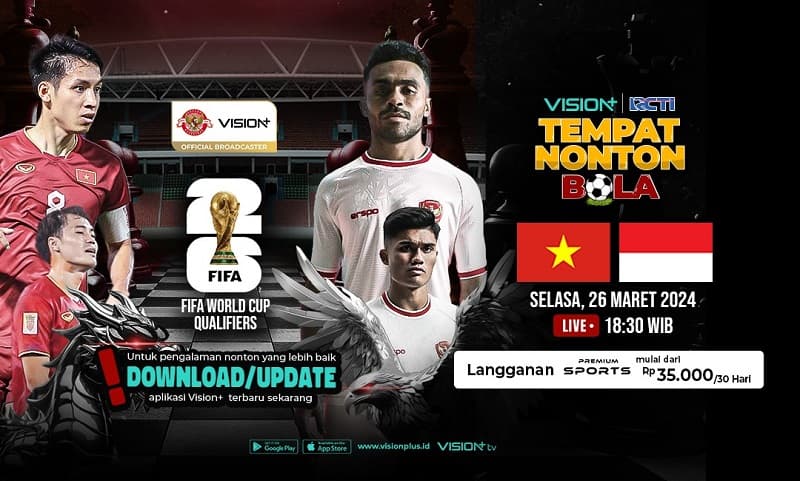 5 Fakta Timnas Indonesia vs Vietnam di Kualifikasi Piala Dunia 2026, Live Streaming di Vision+