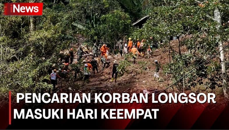 Pencarian Korban Longsor di Bandung, Jawa Barat Kembali Dilanjutkan