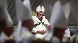 Tampak Bugar, Paus Fransiskus Pimpin Misa Jelang Paskah